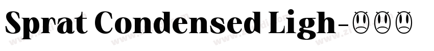 Sprat Condensed Ligh字体转换